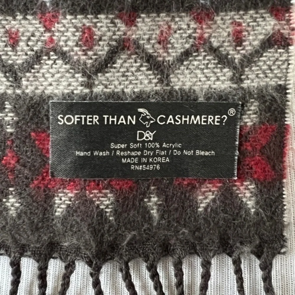 D&Y Women's Super Soft Fringe‎ Scarf 11.5” X 70”